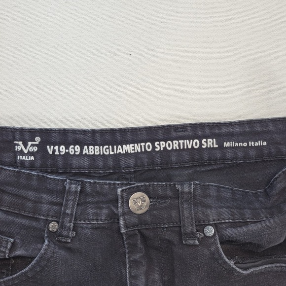 Versace Jeans Mens 33x28* Black V19-69 Abbigliamento Sportivo‎ SRL Milano Italy - Picture 6 of 13